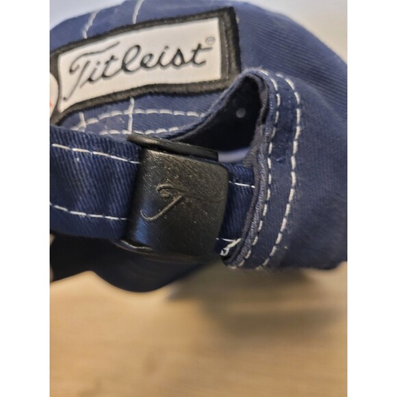 Titleist Golf FJ Adjustable Golf Hat Strapback Blue Cap Footjoy #1 Golf Balls - Picture 4 of 5
